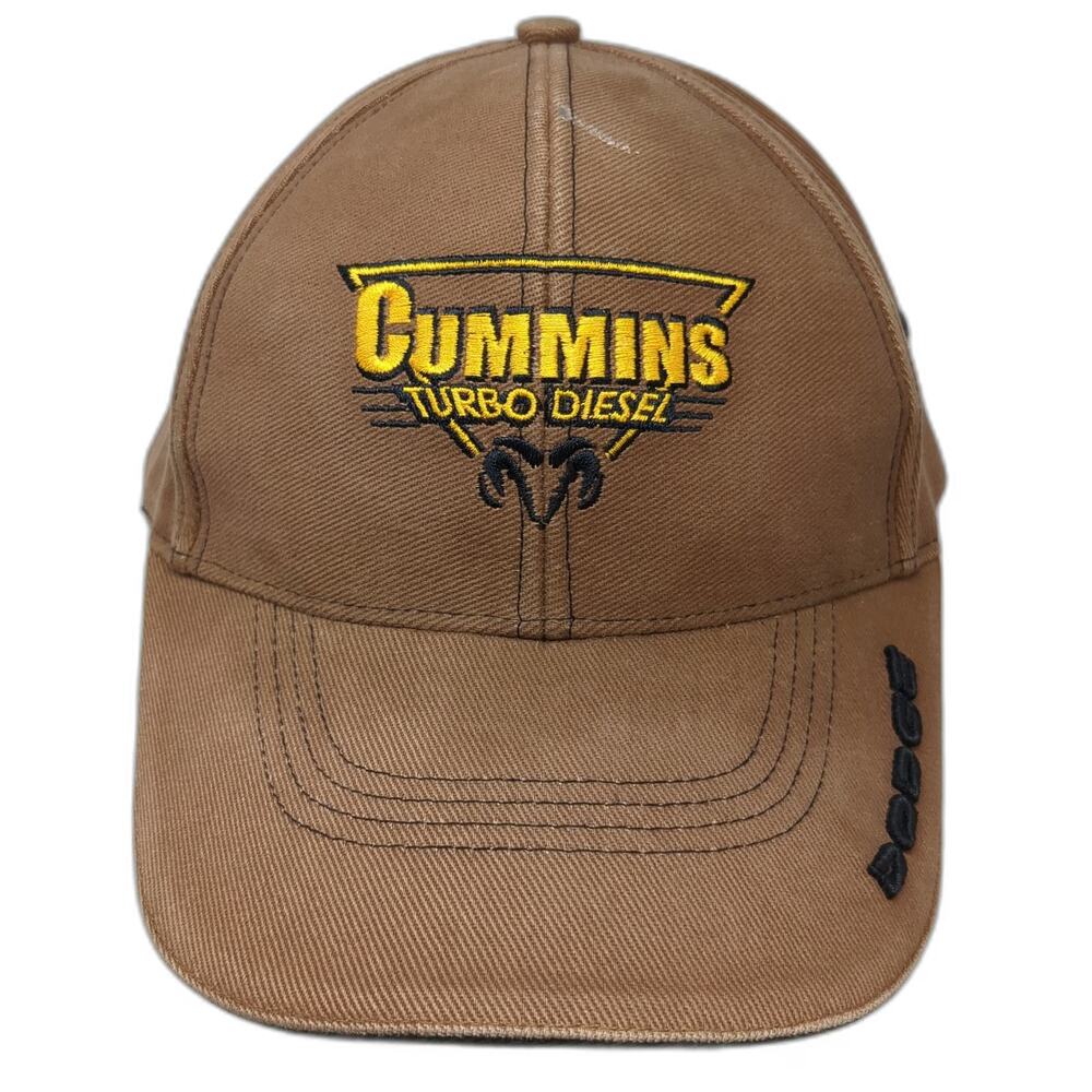 Falcon Cummins Turbo Diesel Dodge Hat Brown OSFM Baseball Cap Strapback Truck